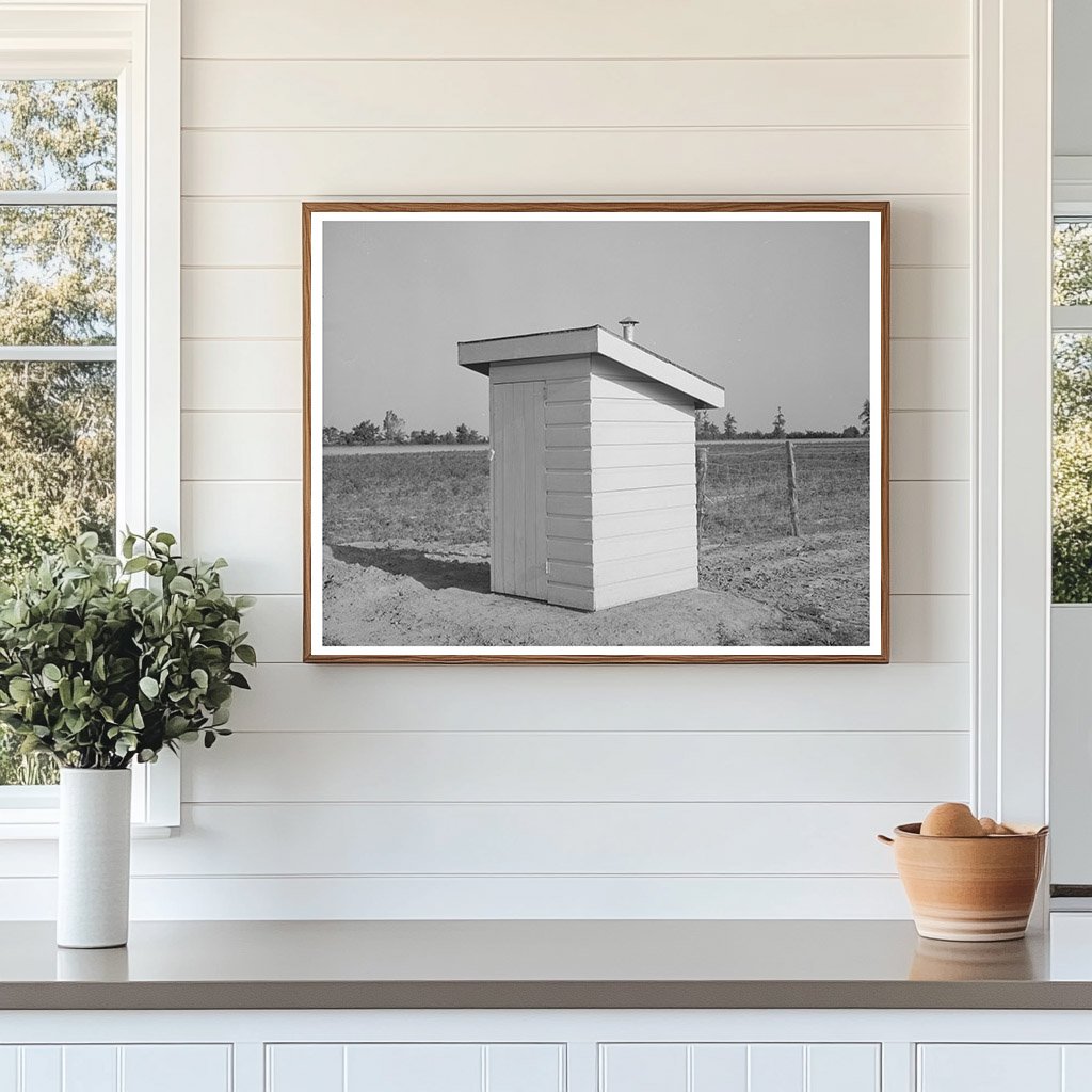 Vintage 1938 Privy on New Farm Unit in Missouri