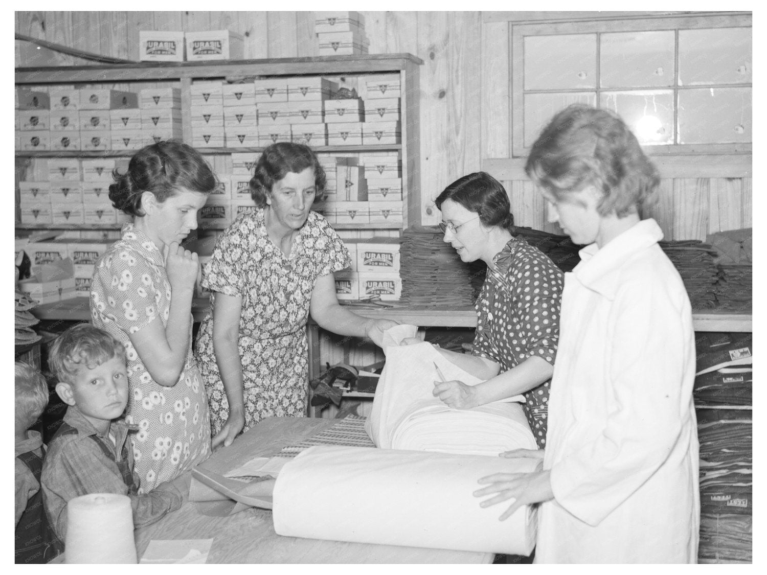 Vintage 1938 Cooperative Store Scene in Missouri