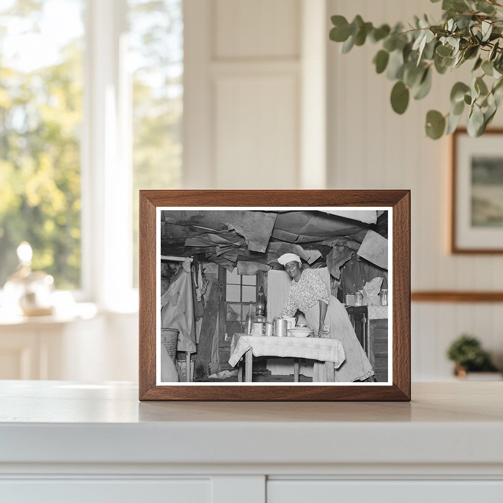 May 1938 Vintage Sharecroppers Wife in Missouri Kitchen