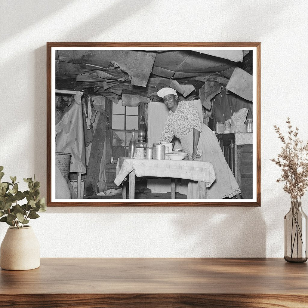 May 1938 Vintage Sharecroppers Wife in Missouri Kitchen