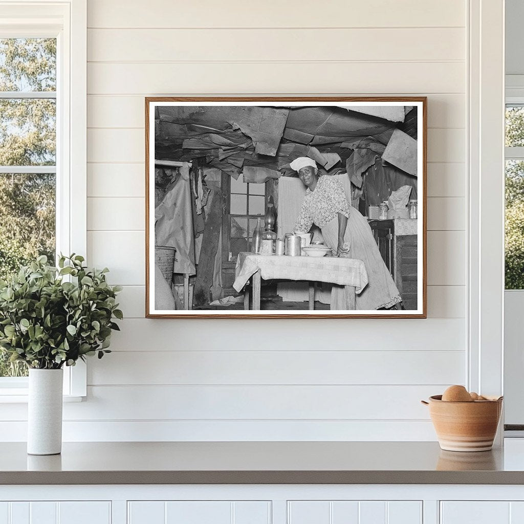 May 1938 Vintage Sharecroppers Wife in Missouri Kitchen