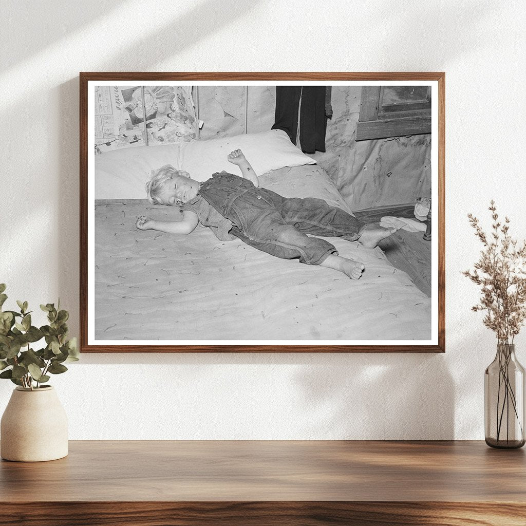 Sharecroppers Child Asleep in Southeast Missouri 1938
