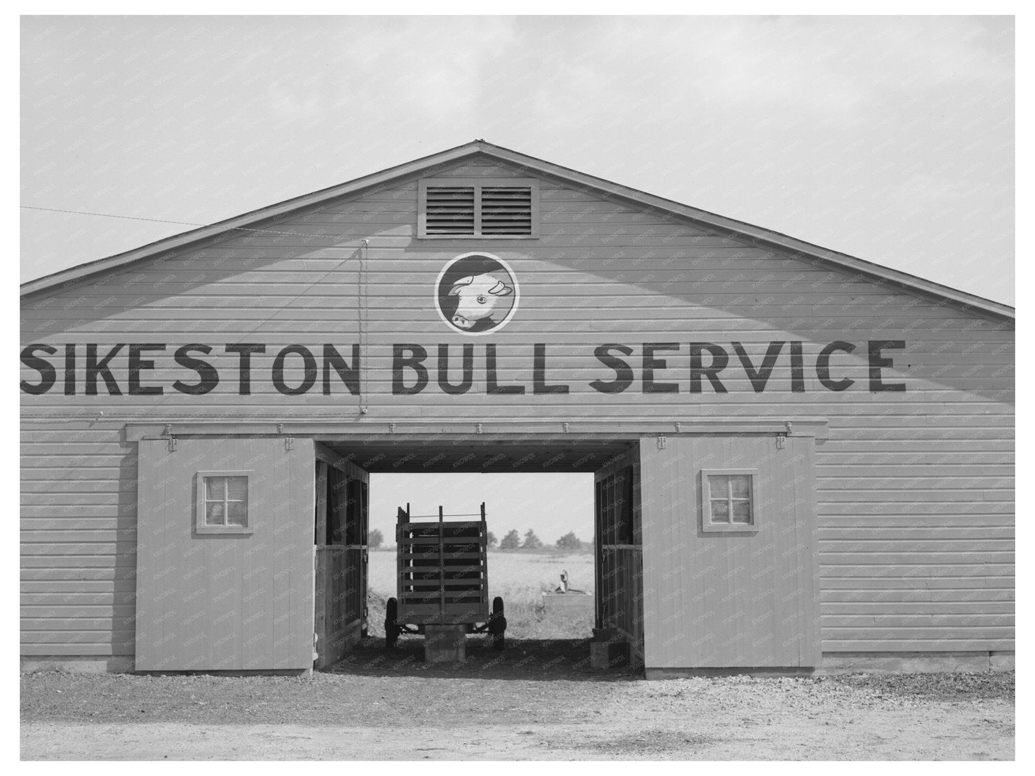 Vintage Barn Near Sikeston Missouri May 1938