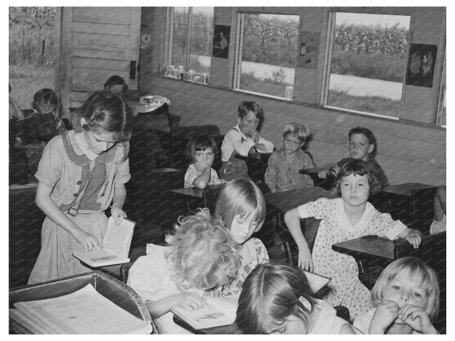 White School Near Southeast Missouri Farms August 1938