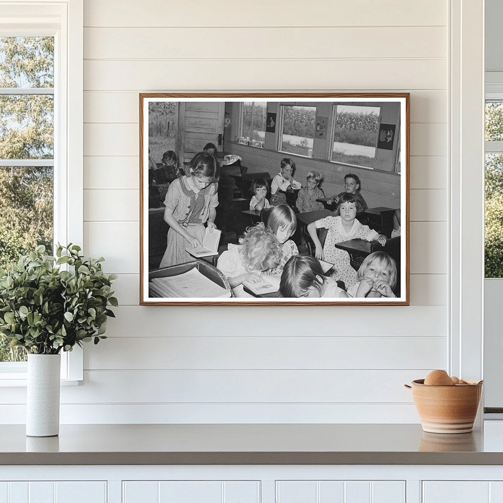 White School Near Southeast Missouri Farms August 1938