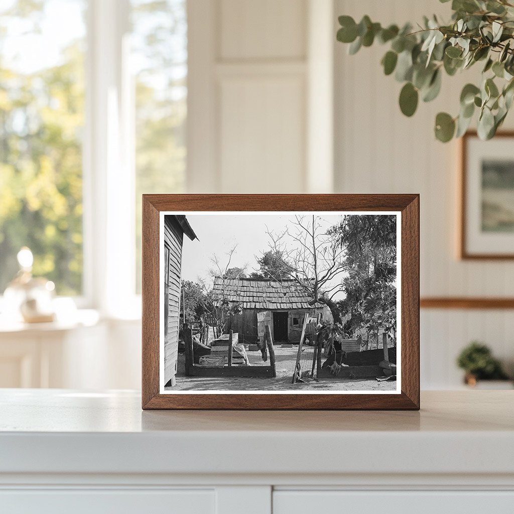 Sharecropper Home Backyard Caruthersville Missouri 1938