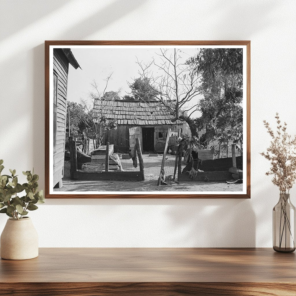 Sharecropper Home Backyard Caruthersville Missouri 1938