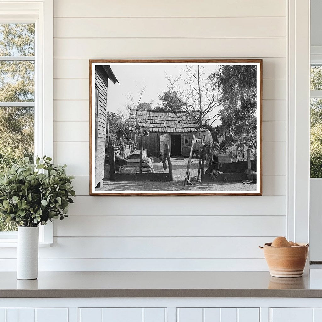 Sharecropper Home Backyard Caruthersville Missouri 1938