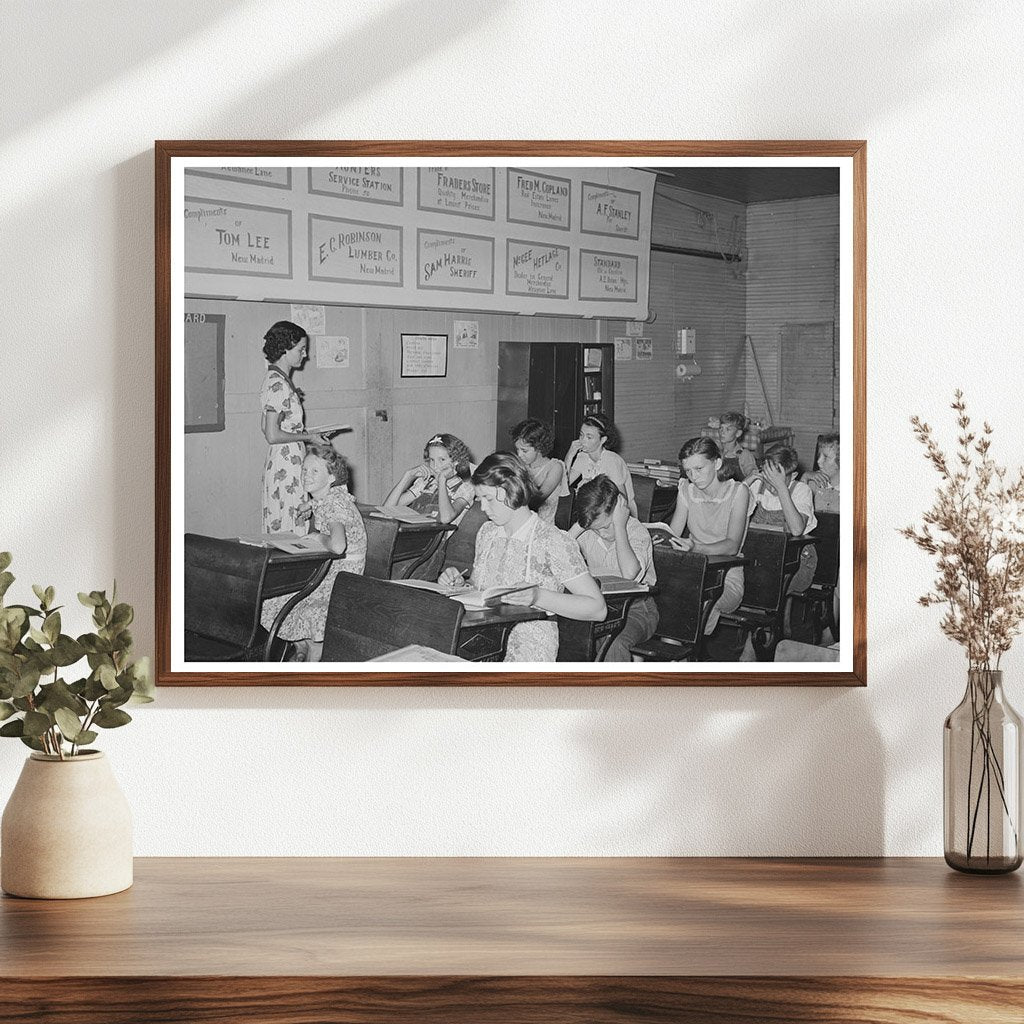 Vintage Primary School in New Madrid County Missouri 1938