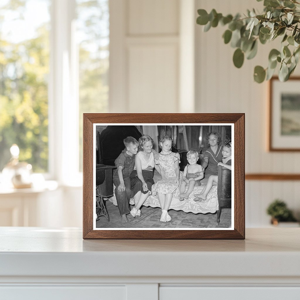 Family in Shack Home Tin Town Caruthersville 1938