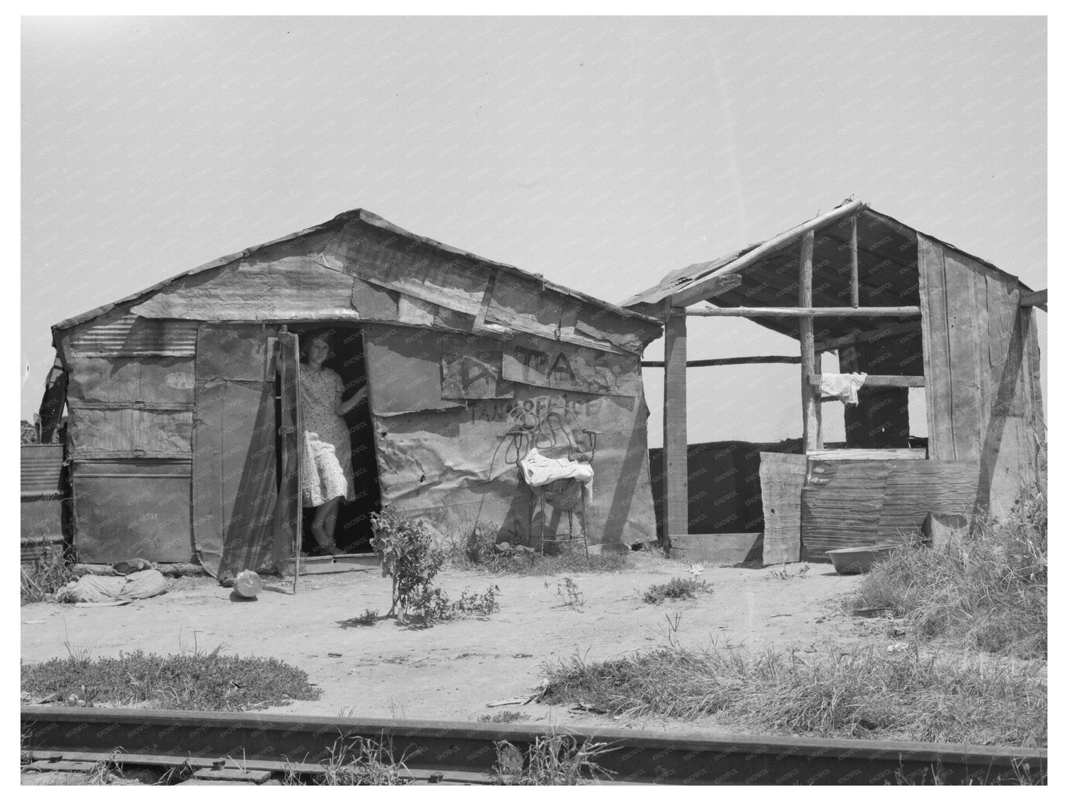 Shack Home in Tin Town Caruthersville Missouri 1938