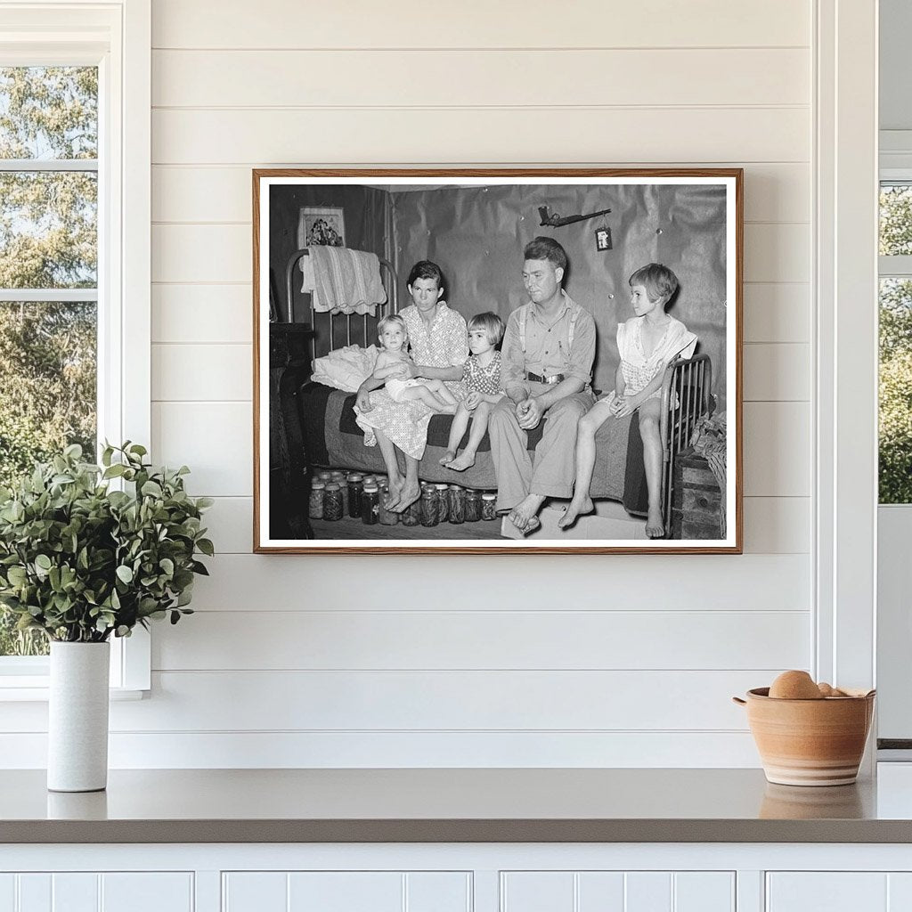 Family in Tin Town Caruthersville Missouri August 1938