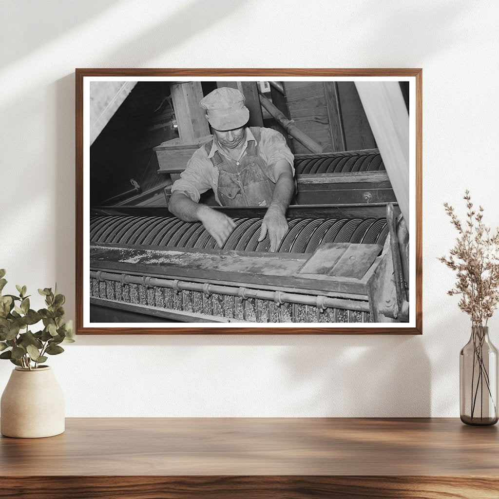 Rice Mill Screening Operation Crowley Louisiana 1938