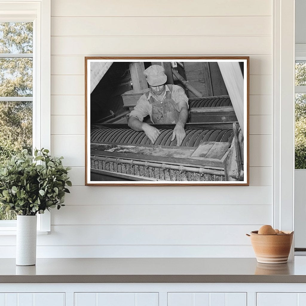 Rice Mill Screening Operation Crowley Louisiana 1938