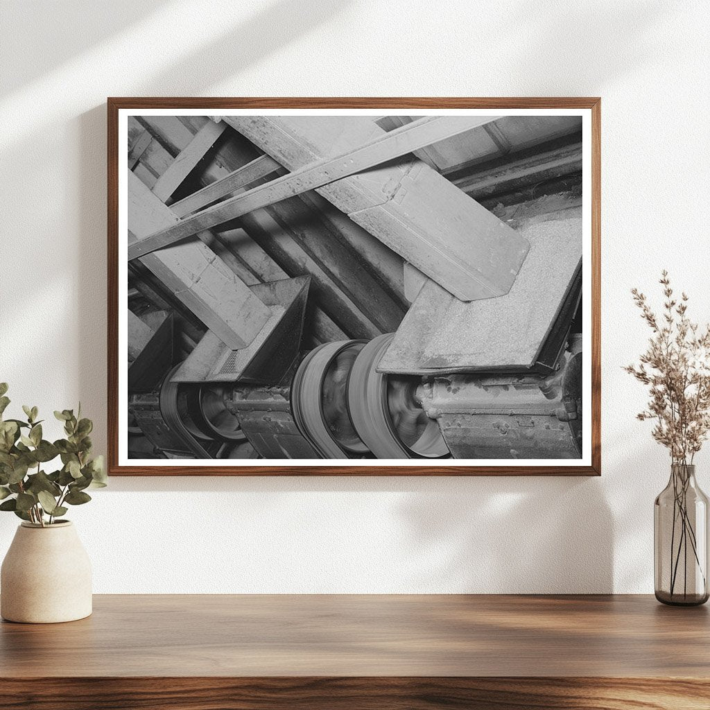 Rice Polishing Machine at Mill in Abbeville Louisiana 1938