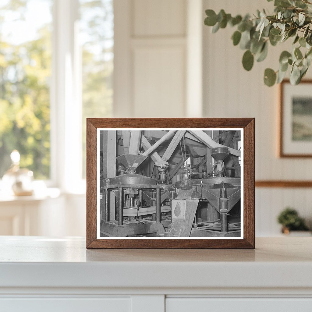 Hulling Machinery at Crowley Rice Mill Louisiana 1938