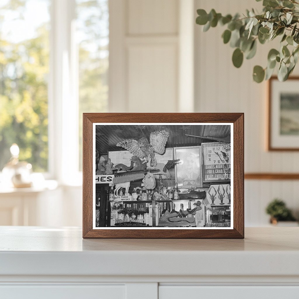 Vintage Barroom in Raceland Louisiana 1938