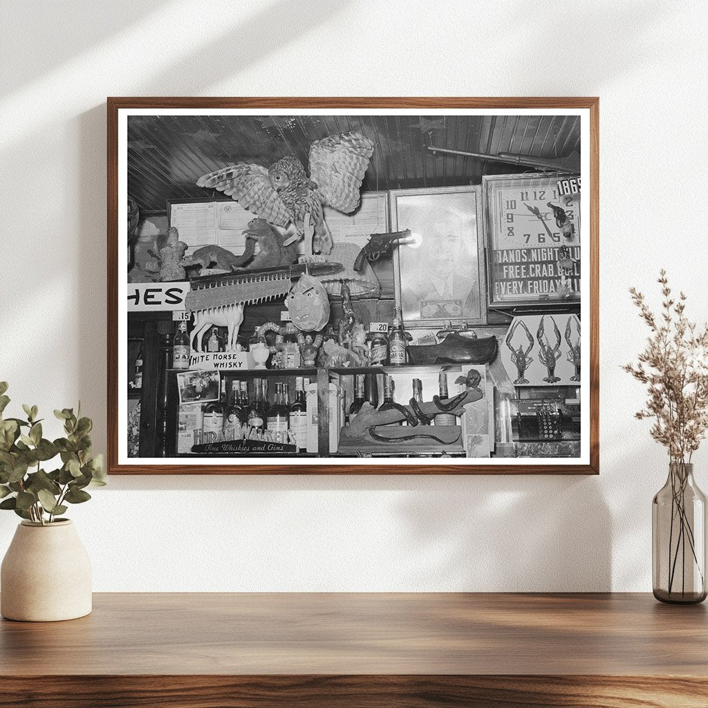 Vintage Barroom in Raceland Louisiana 1938