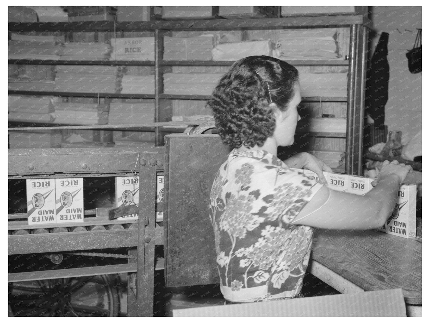 Rice Mill Operations in Abbeville Louisiana 1938