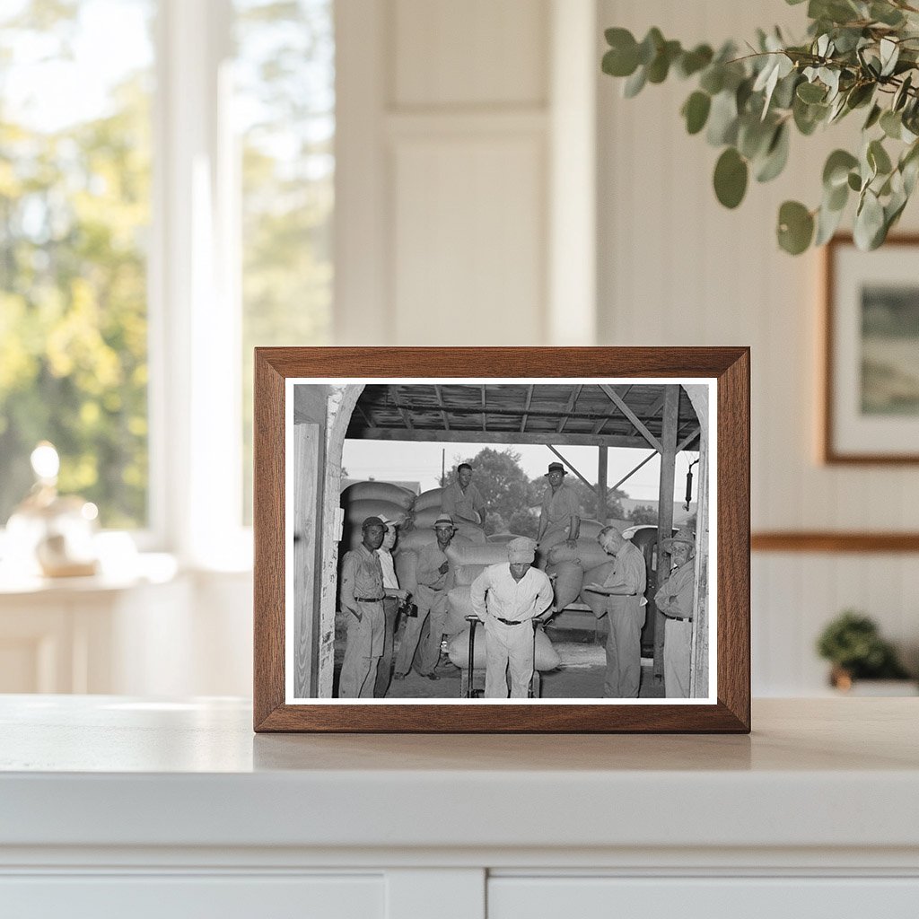 Unloading Rice at Vermilion Parish Ricemill 1938
