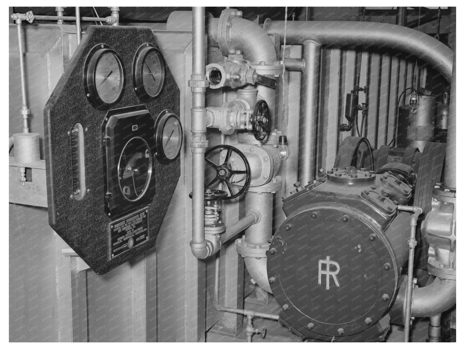 Rice Compressor Gas Treatment in Abbeville Louisiana 1938