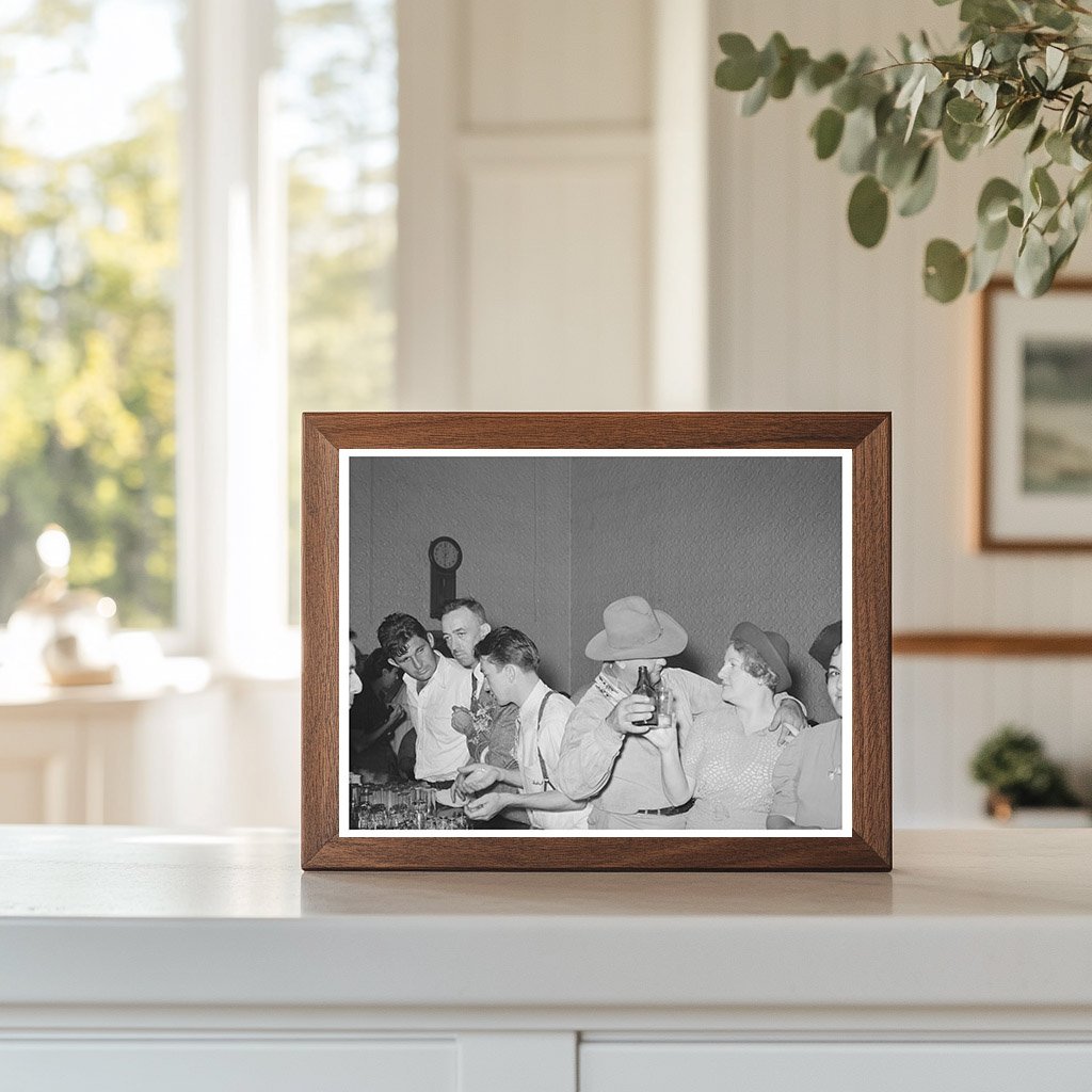 Individuals in Saloon at National Rice Festival 1938