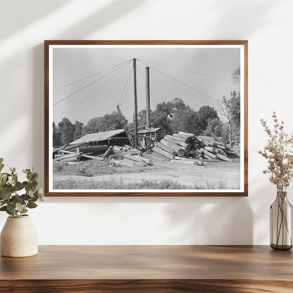 Sorrento Louisiana Lumber Mill Vintage Photo 1938