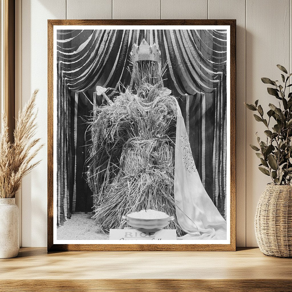 National Rice Festival Display Window Crowley Louisiana 1938