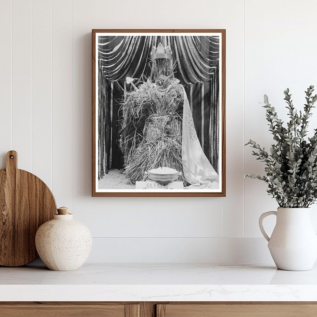 National Rice Festival Display Window Crowley Louisiana 1938