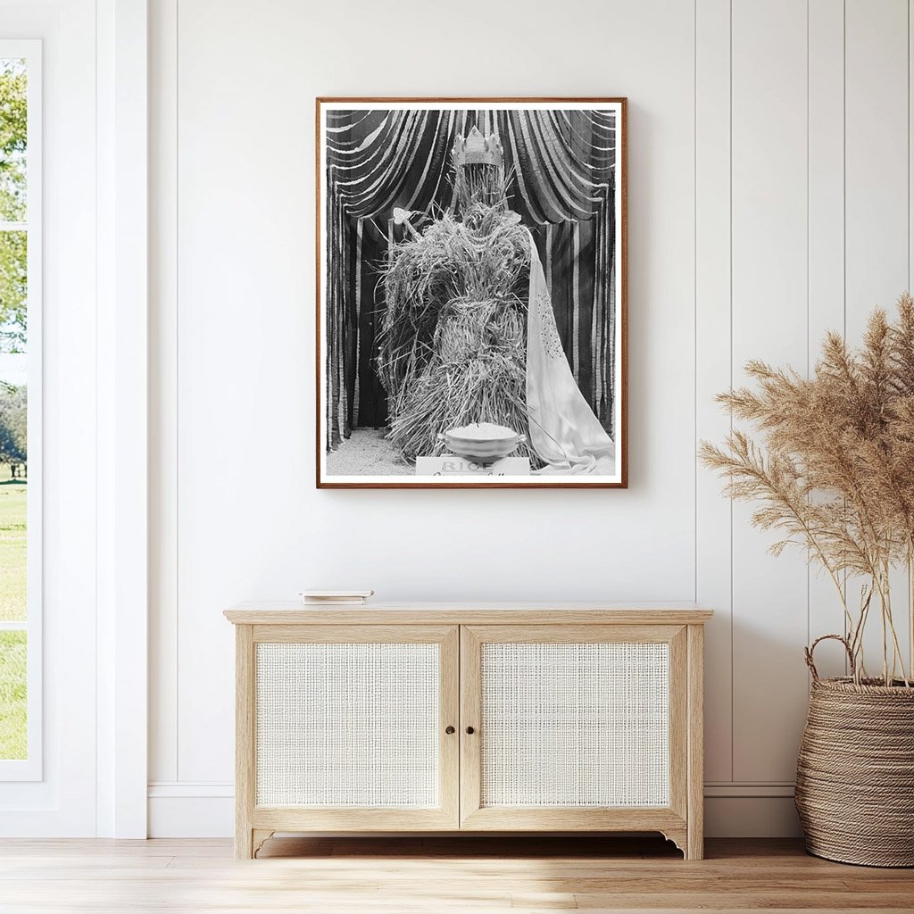 National Rice Festival Display Window Crowley Louisiana 1938