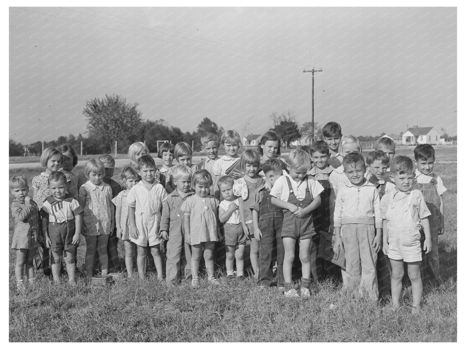 Schoolchildren at Lake Dick Project Arkansas 1938