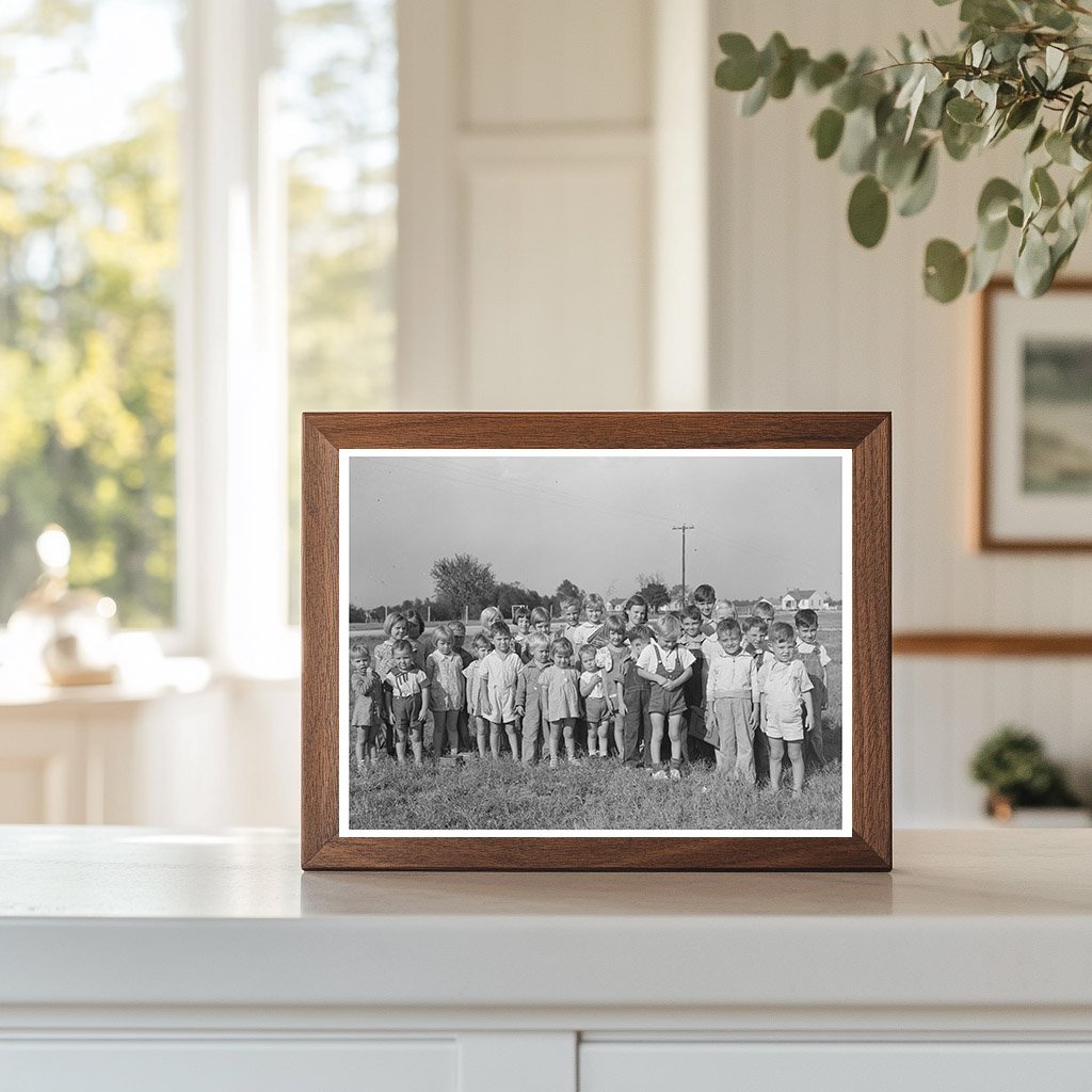 Schoolchildren at Lake Dick Project Arkansas 1938