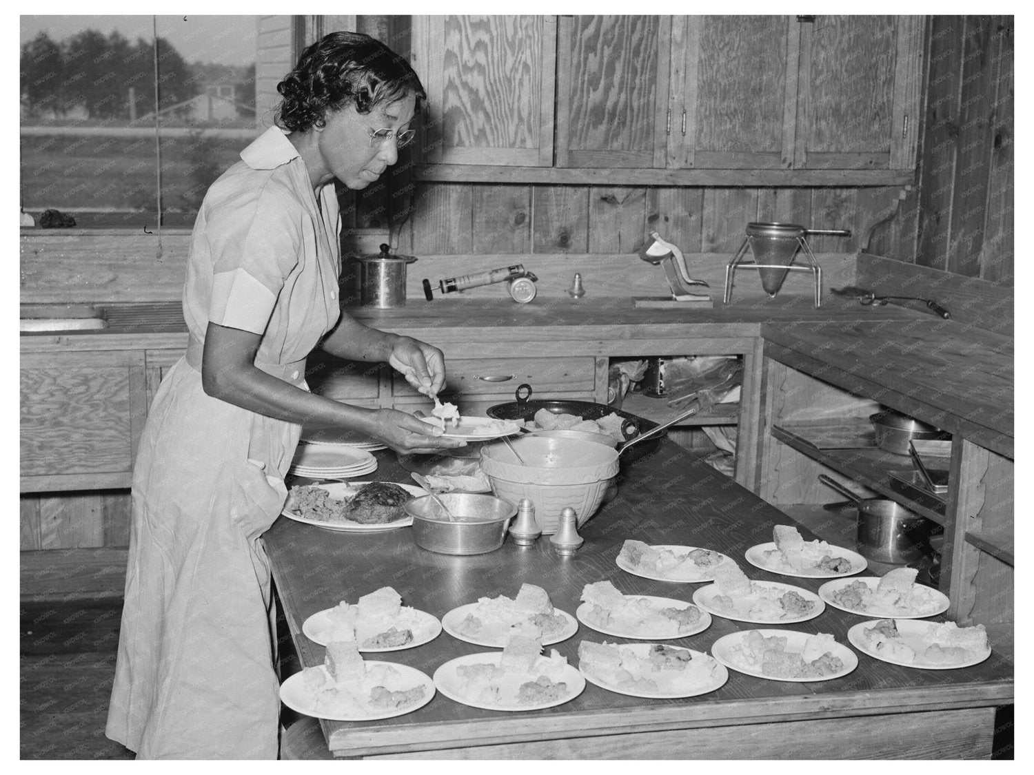 Lunch Preparation for Schoolchildren Arkansas 1938