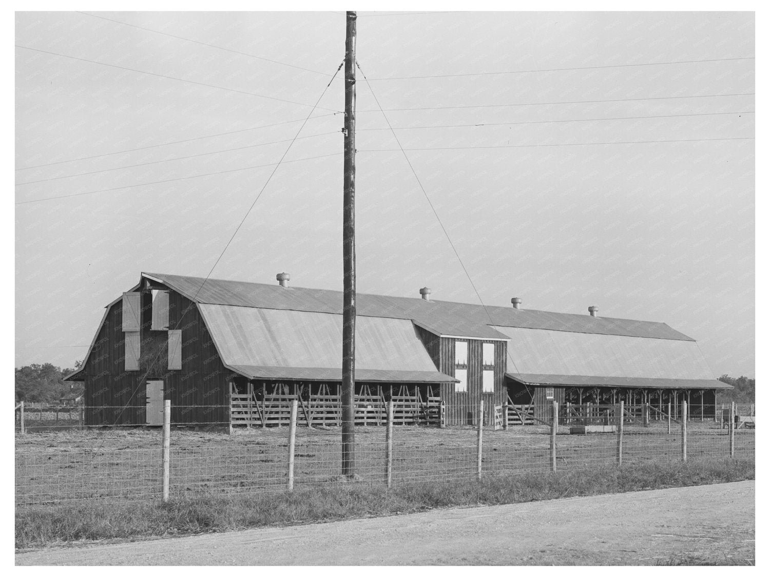 Mule Barn in Lake Dick Project Arkansas 1938