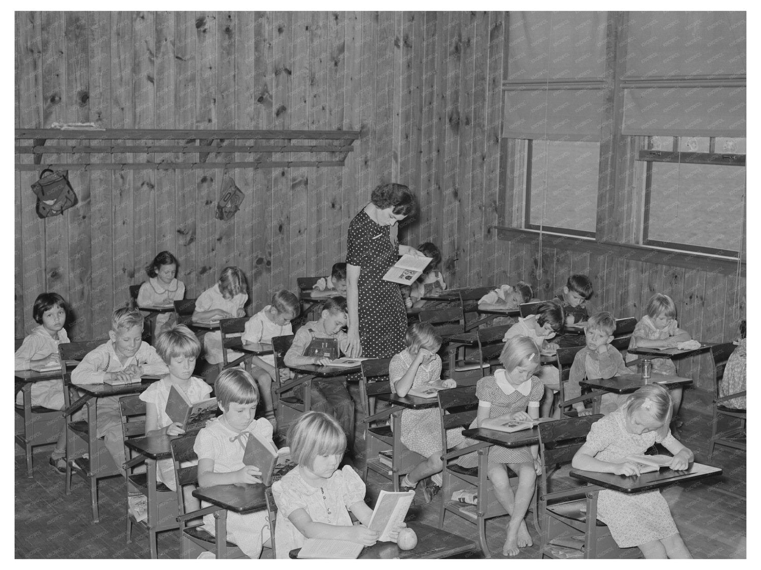 Lake Dick Project Schoolroom Jefferson County Arkansas 1938