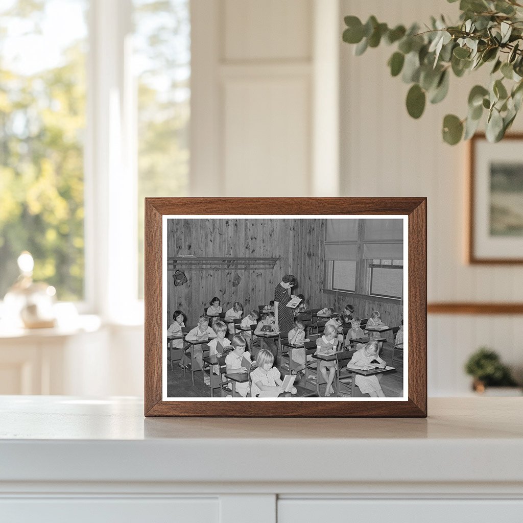 Lake Dick Project Schoolroom Jefferson County Arkansas 1938