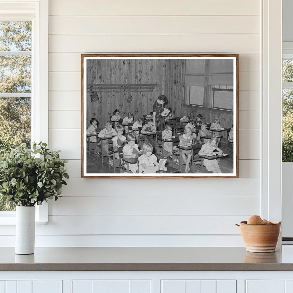 Lake Dick Project Schoolroom Jefferson County Arkansas 1938