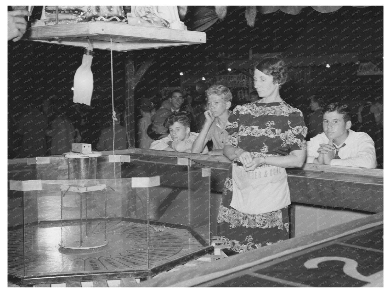 Gambling Game at South Louisiana State Fair 1938