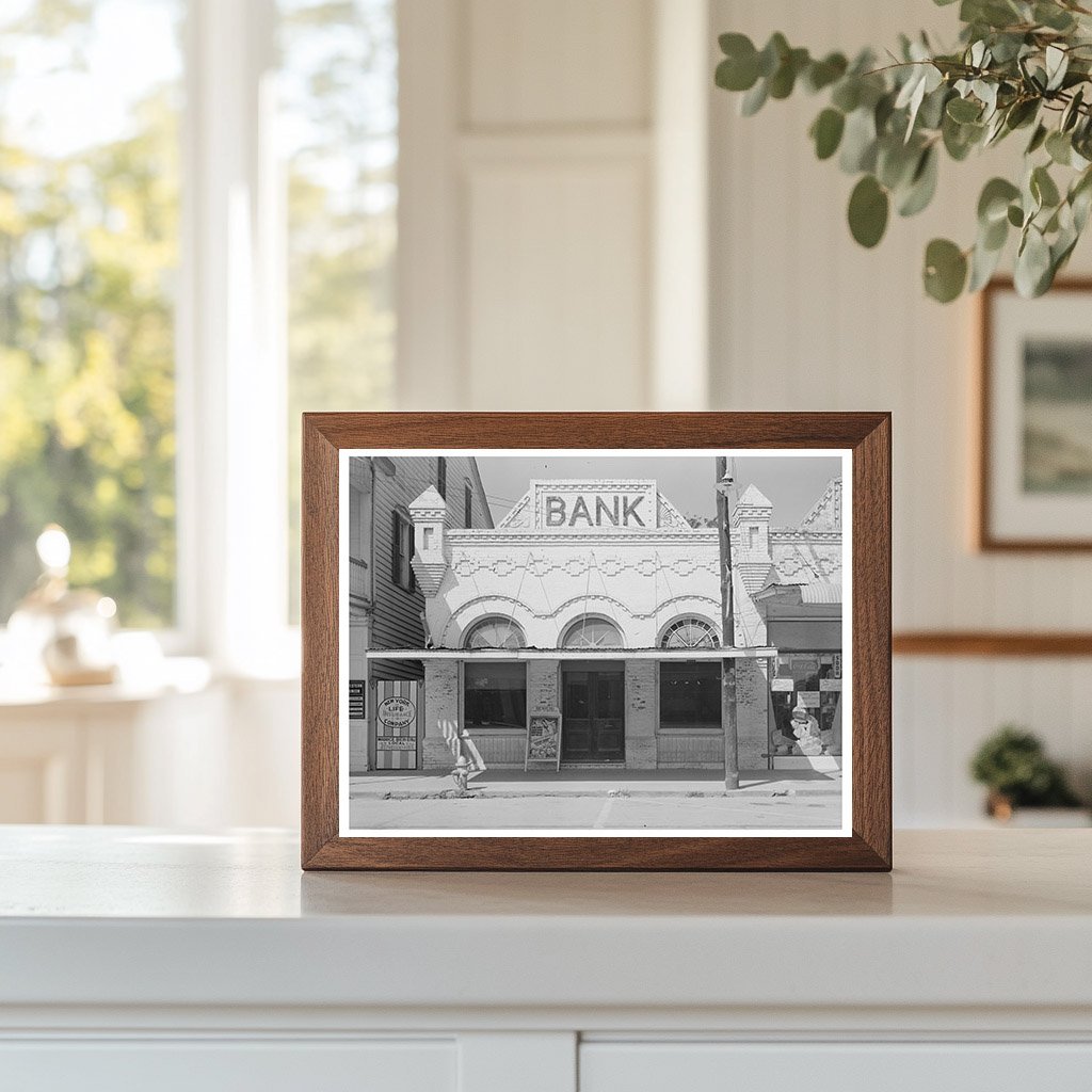 Vacant Bank Building in Saint Martinville Louisiana 1938