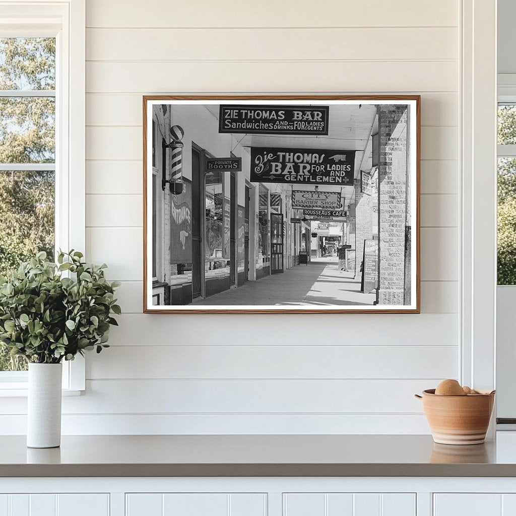 Saint Martinville Louisiana Main Street October 1938 Image