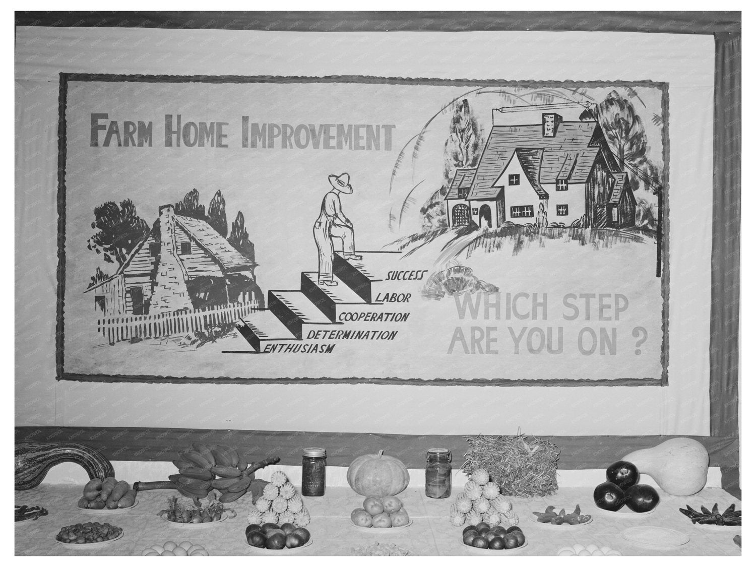 Vintage 1938 Agricultural Exhibit Poster Louisiana Fair