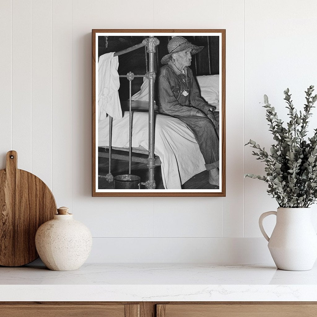 Elderly Man in Rural Home Acadia Parish Louisiana 1938