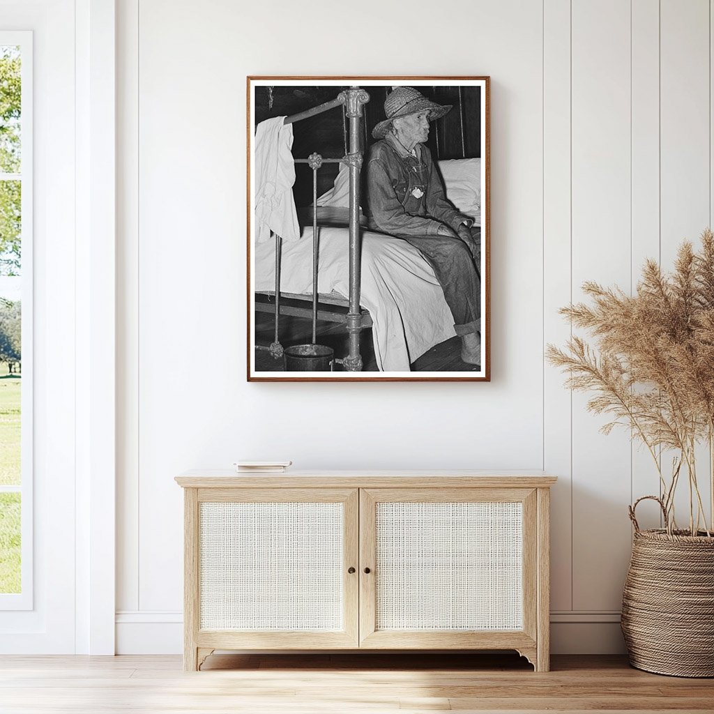 Elderly Man in Rural Home Acadia Parish Louisiana 1938