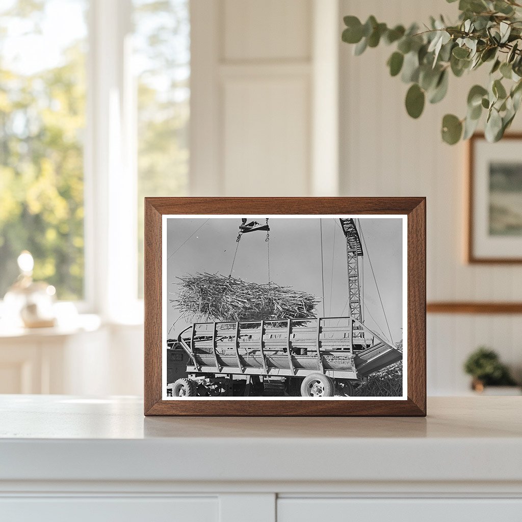 Sugarcane Unloading at Louisiana Sugar Mill 1938