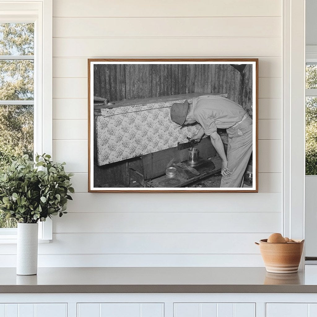 Filling Cans with Syrup at Louisiana Sugar Mill 1938