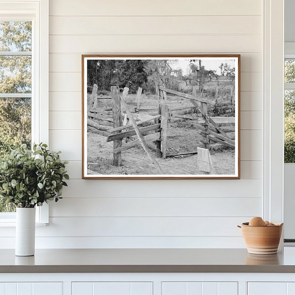 Fencing on W.E. Smiths Farm Morganza Louisiana 1938