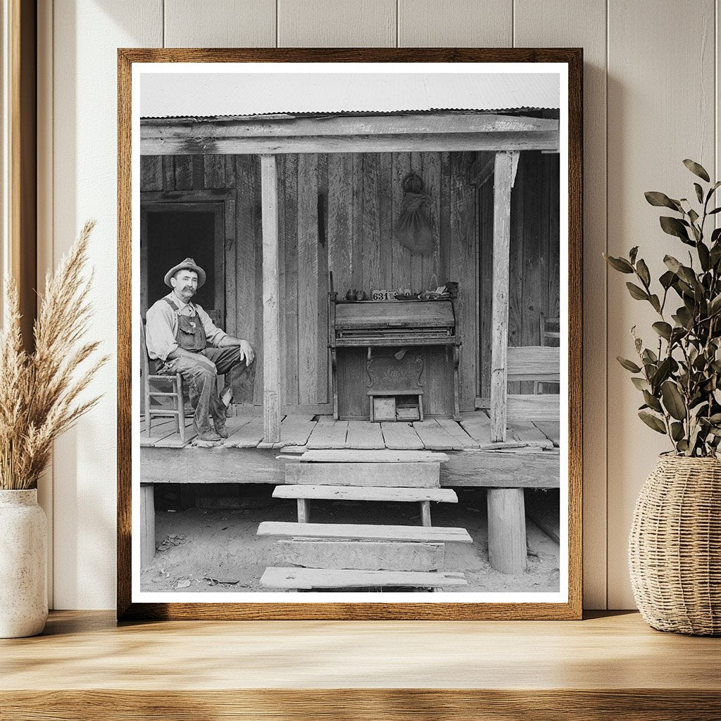 W.E. Smith on Porch in Morganza Louisiana 1938