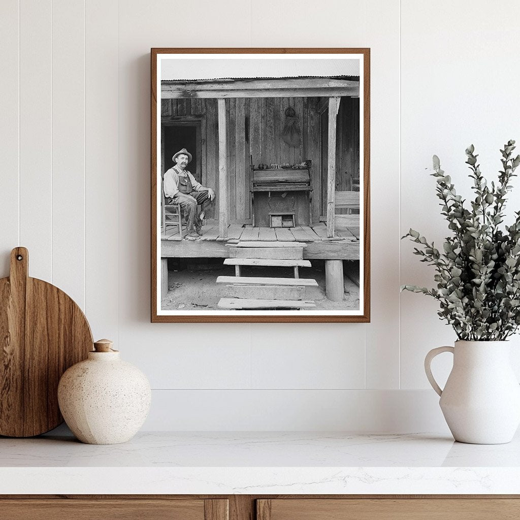 W.E. Smith on Porch in Morganza Louisiana 1938