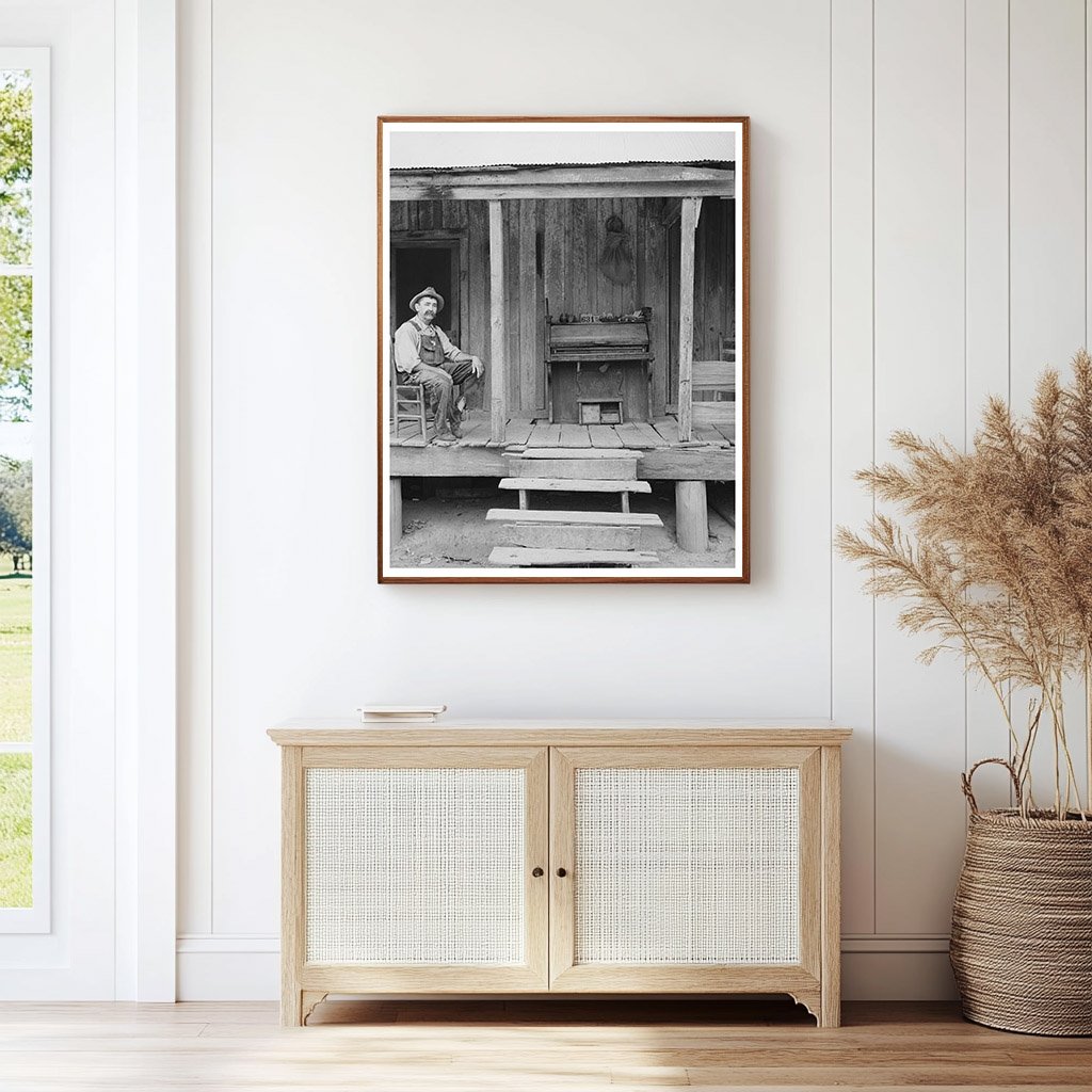 W.E. Smith on Porch in Morganza Louisiana 1938