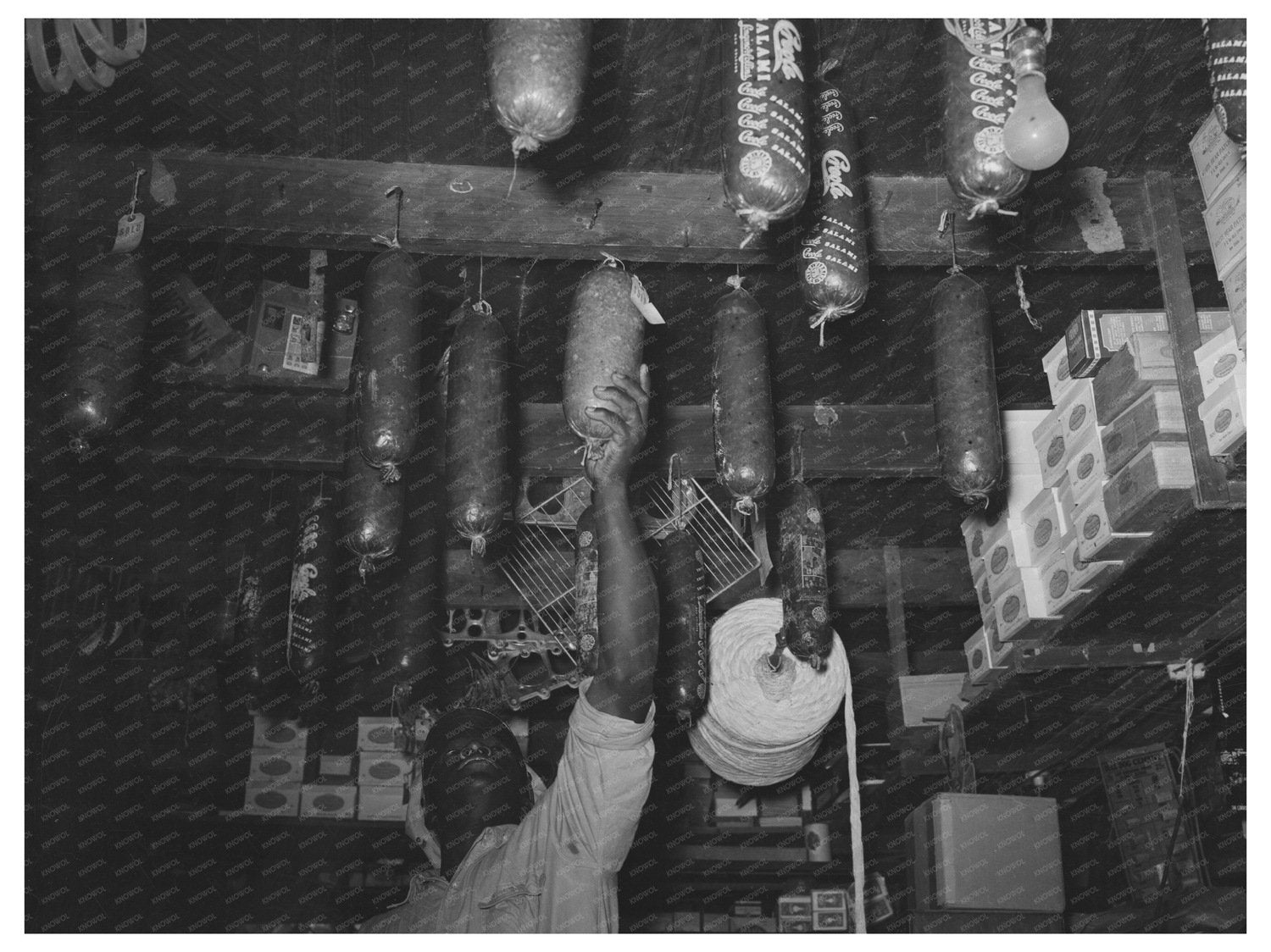 Employee in General Store Jarreau Louisiana 1938